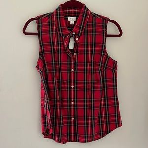 J Crew Plaid Blouse NWT